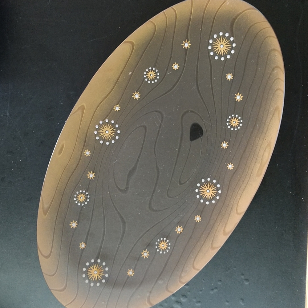 MCM Dorthy Thorpe GLAMA glass atomic starburst platter